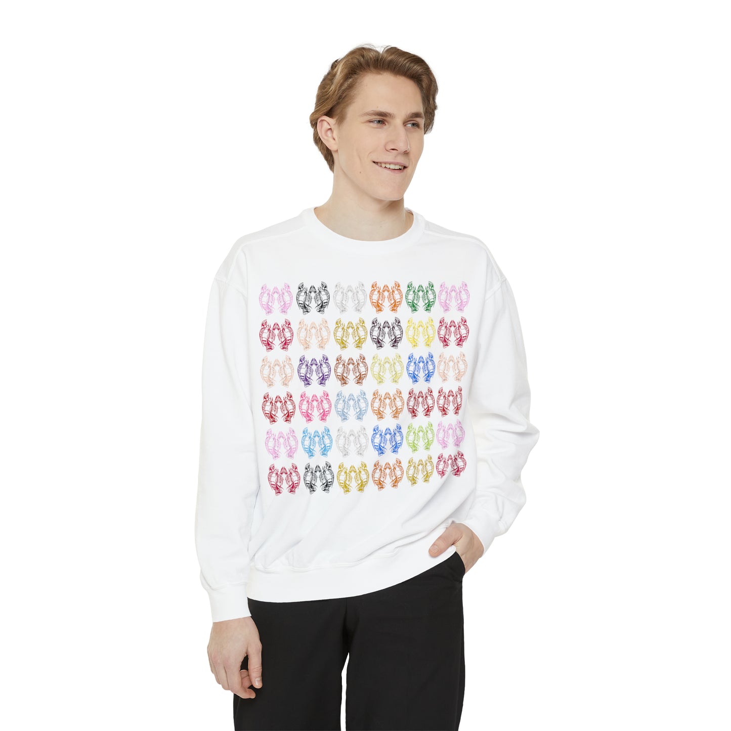 Lobsters Unisex Garment-Dyed Sweatshirt